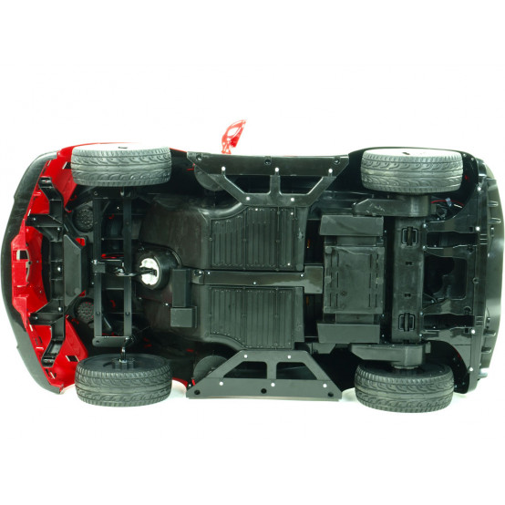 Bugatti Chiron s 2.4G DO, realistickým osvětlením, čalouněnou sedačkou, MP3/SD/USB, ČERVENÉ LAKOVANÉ